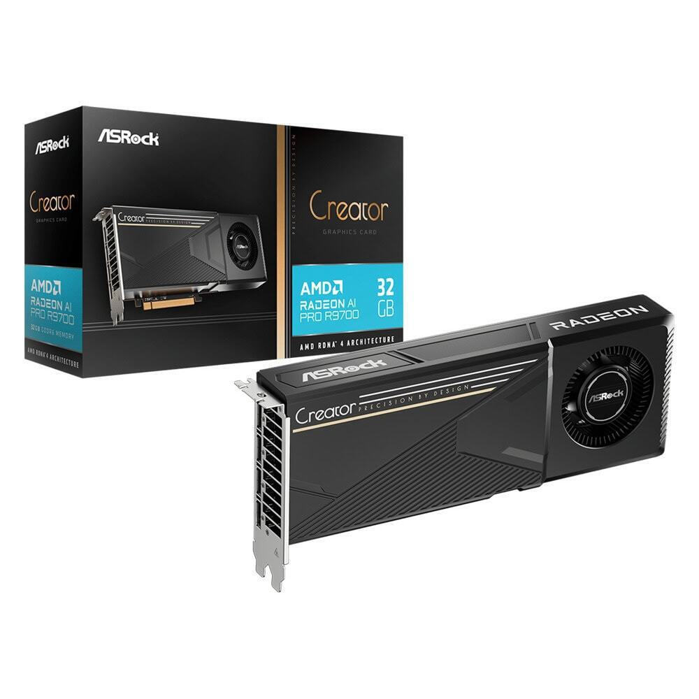 ASRock Radeon AI Pro R9700 32GB GDDR6 Creator Κάρτα Γραφικών
