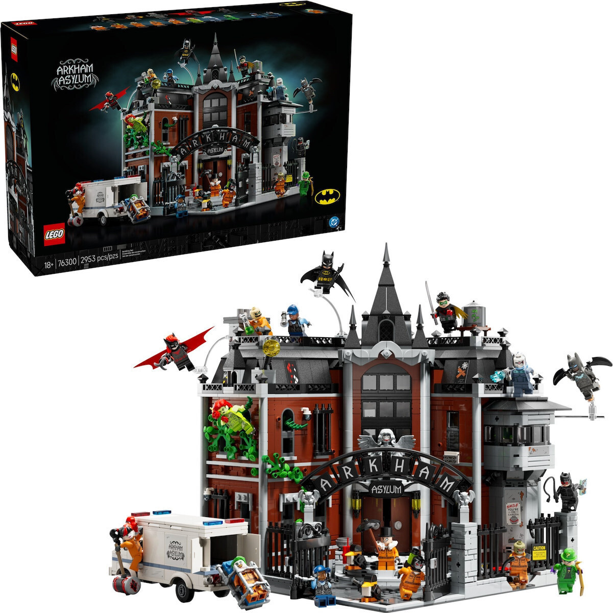 LEGO Super Heroes Arkham Asylum για 18 ετών Ετών 2953τμχ Κωδικός 76300