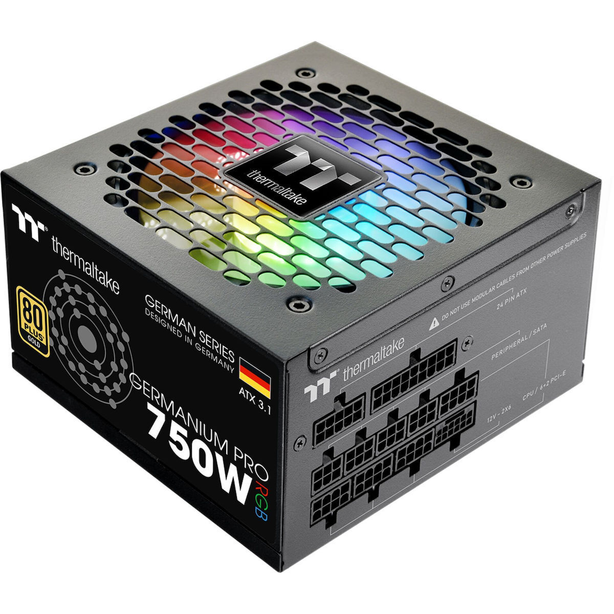Thermaltake Germanium Pro RGB 750W Μαύρο Τροφοδοτικό Υπολογιστή Full Modular 80 Plus Gold