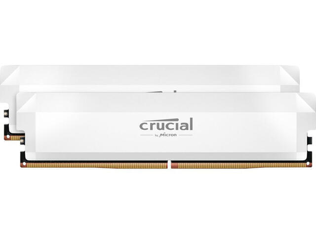 Crucial Pro OC DDR5 32GB RAM με 2x16GB Modules και Ταχύτητα 6400 για Desktop Κωδικός CP2K16G64C32U5W