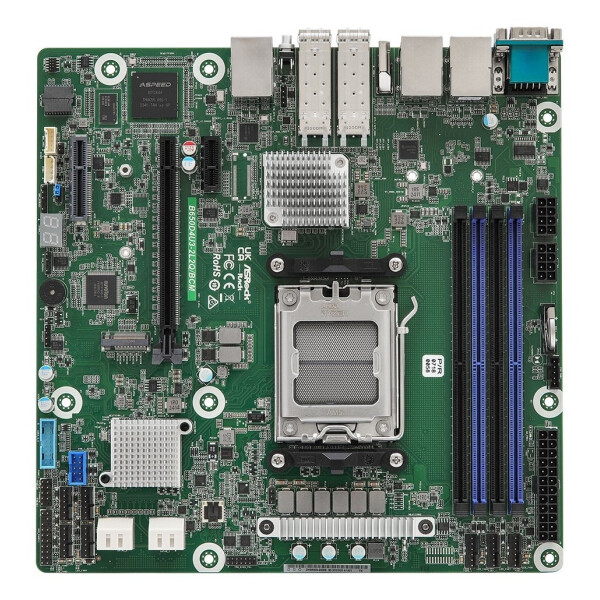 ASRock B650D4U3-2L2Q/BCM B650E Motherboard Micro ATX με AMD AM5 Socket B650D4U3-2L2Q/BCM