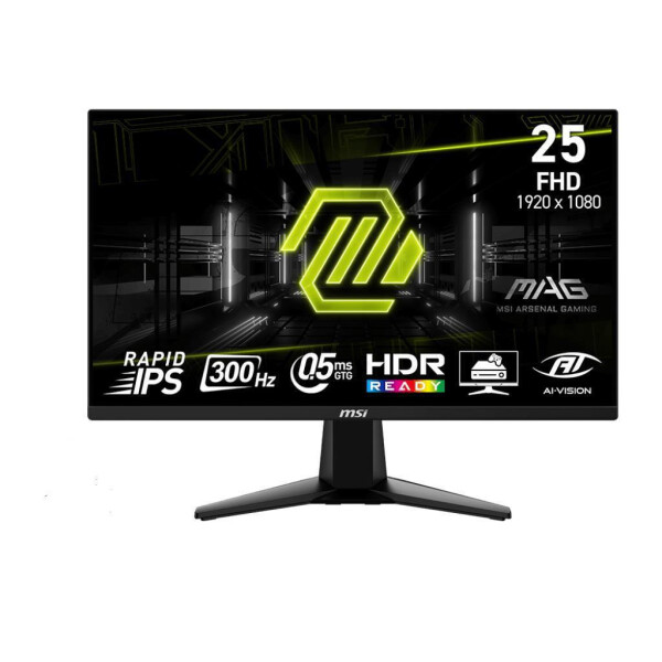 MSI Mag 255XF IPS Monitor 24.5 FHD 1920x1080 300Hz με Χρόνο Απόκρισης 0.5ms GTG