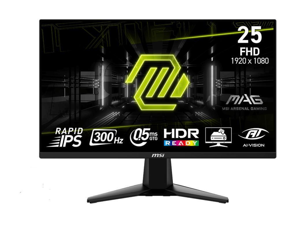 MSI Mag 255XF IPS Monitor 24.5 FHD 1920x1080 300Hz με Χρόνο Απόκρισης 0.5ms GTG