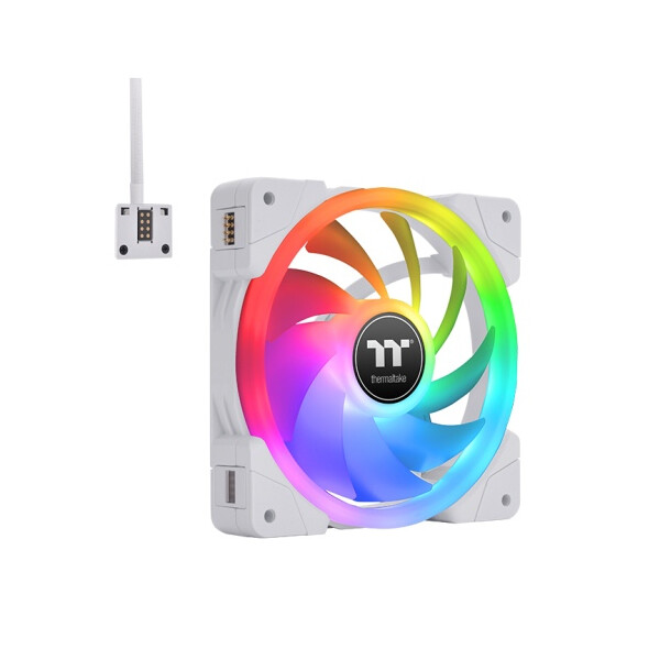Thermaltake Swafan Ex12 Case Fan 120mm με RGB Φωτισμό και Σύνδεση 9-Pin 3τμχ Λευκό