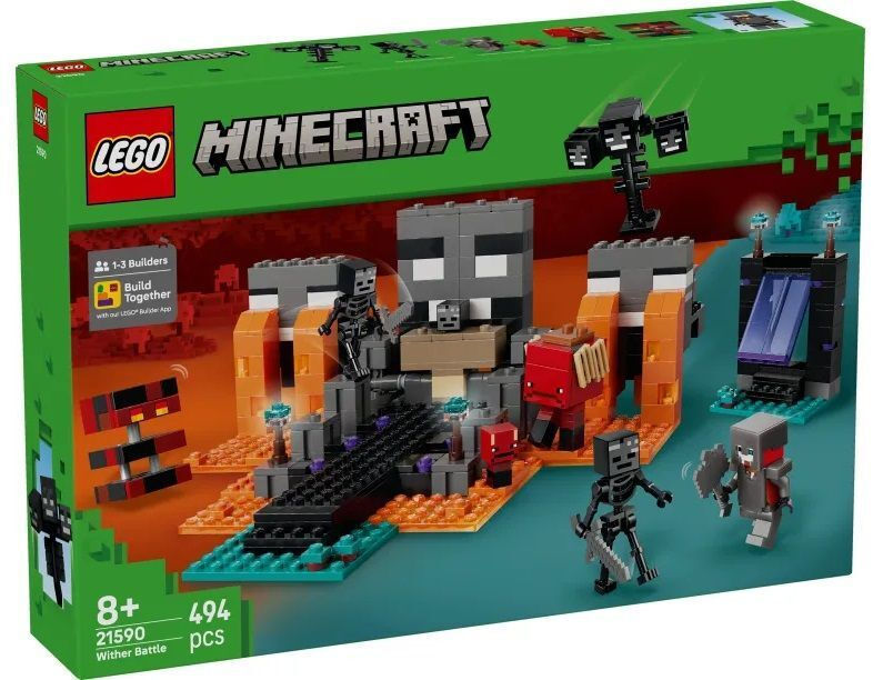 LEGO Minecraft Wither Battle για 8 ετών Ετών 494τμχ Κωδικός 21590