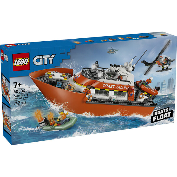 LEGO City Coast Guard Rescue Boat Helicopter για 7 ετών Ετών 742τμχ Κωδικός 60504