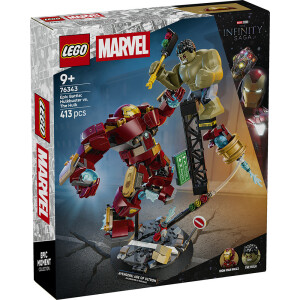 LEGO Marvel Epic Battle Hulkbuster vs. The Hulk για 9 ετών Ετών 413τμχ Κωδικός 76343