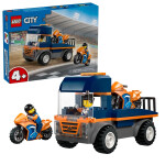 LEGO City Motorcycle Transporter για 4 ετών Ετών 88τμχ Κωδικός 60491