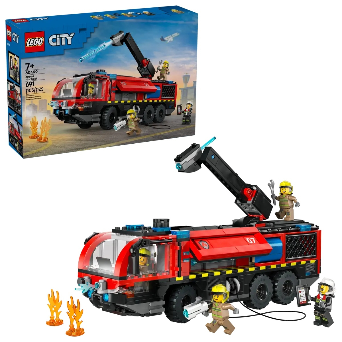 LEGO City Airport Fire Truck για 7 ετών Ετών 691τμχ Κωδικός 60499