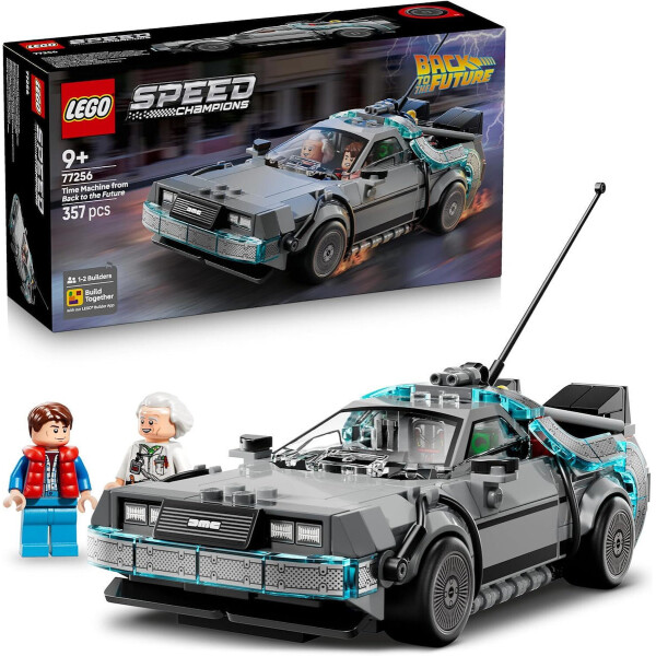 LEGO Speed Champions Time Machine from Back to the Future για 3 ετών Ετών 357τμχ Κωδικός 77256
