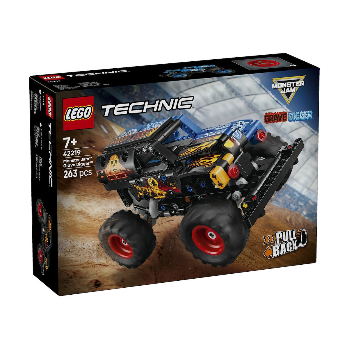 LEGO Technic Monster Jam Grave Digger Fire and Ice για 7 ετών Ετών 263τμχ Κωδικός 42219