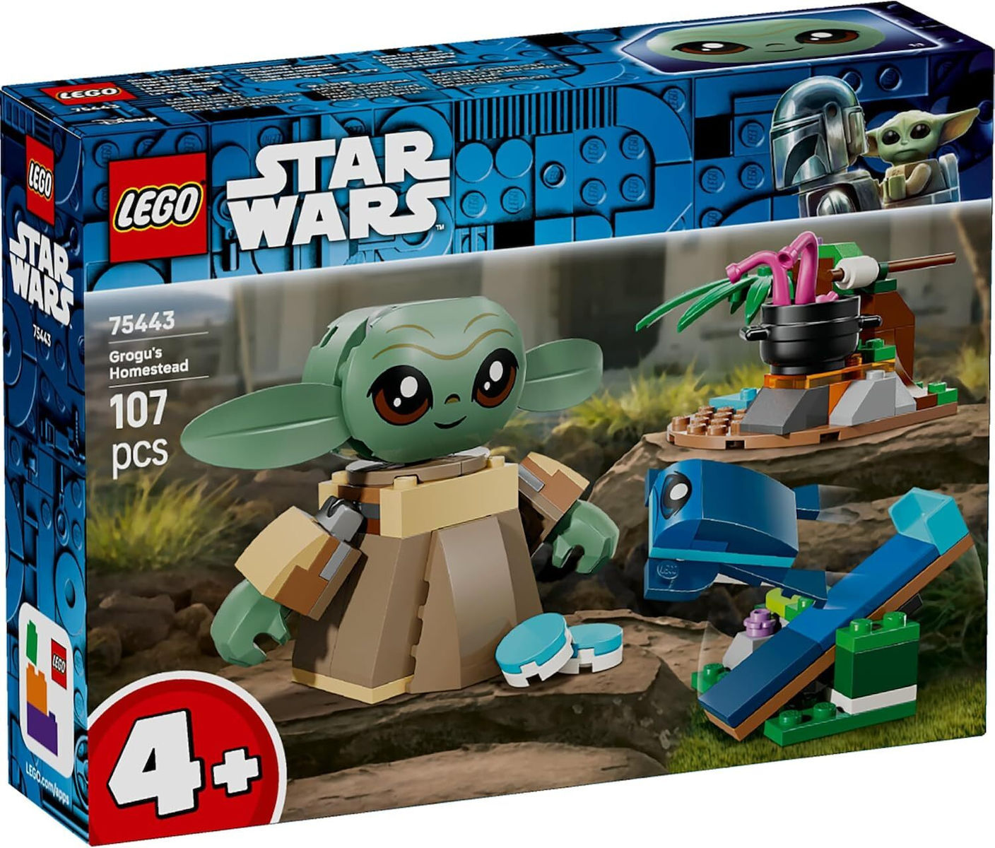 LEGO Star Wars Grogus Homestead για 4 ετών Ετών 107τμχ Κωδικός 75443