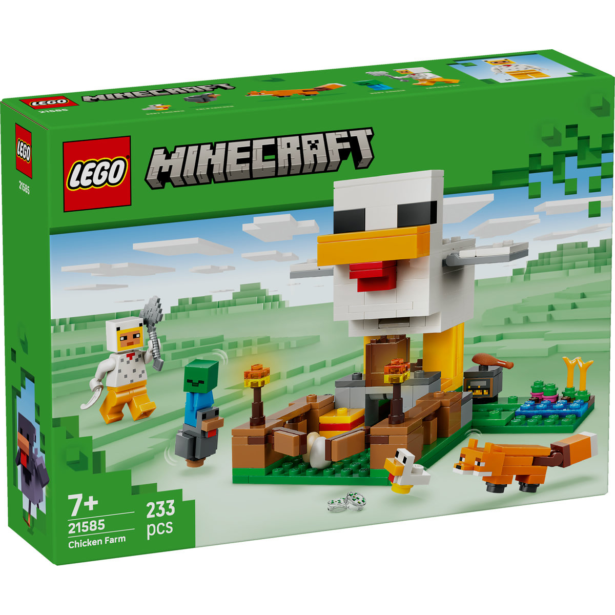 LEGO Minecraft Chicken Farm για 7 ετών Ετών 233τμχ Κωδικός 21585