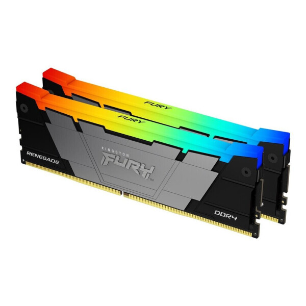 Kingston FURY Renegade RGB DDR4 16GB RAM με 2x8GB Modules και Ταχύτητα 4266 για Desktop Κωδικός KF442C19RB2AK2/16