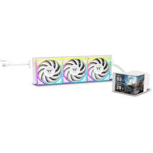 Thermaltake MAGCurve 360 Ultra Υδρόψυξη Επεξεργαστή Τριπλού Ανεμιστήρα 120mm για Socket AM4/AM5/1700/1200/115x με ARGB Φωτισμό Λευκή