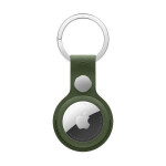 Apple FineWoven Key Ring Θήκη Μπρελόκ Δερμάτινη για AirTag Moss