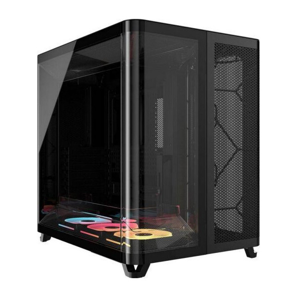 Corsair AIR 5400 LX-R RGB Gaming Midi Tower Κουτί Υπολογιστή με Πλαϊνό Παράθυρο Μαύρο