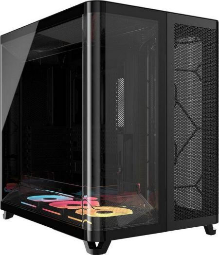 Corsair AIR 5400 LX-R RGB Gaming Midi Tower Κουτί Υπολογιστή με Πλαϊνό Παράθυρο Μαύρο