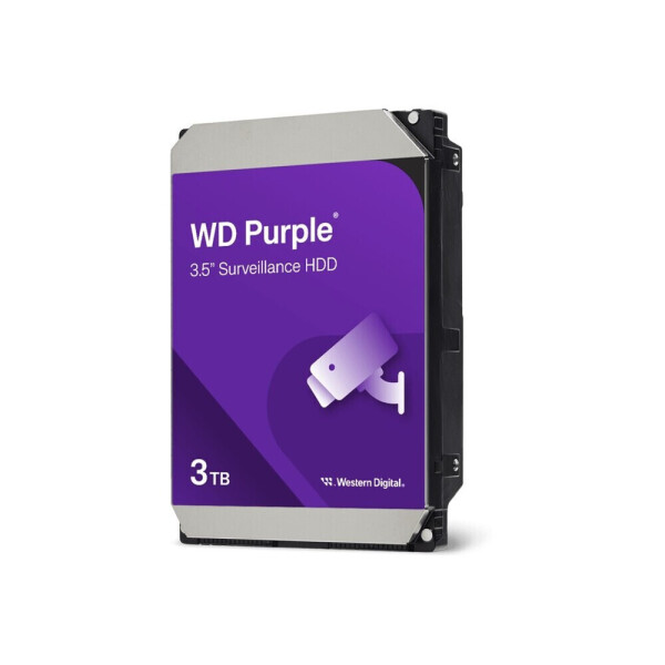 Western Digital 3TB HDD Σκληρός Δίσκος 3.5 SATA III 5400rpm με 128MB Cache για Καταγραφικό Κωδικός WD34PURZ