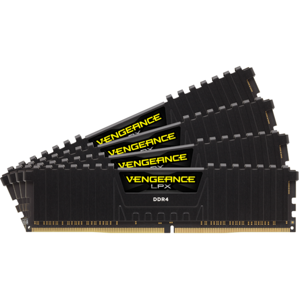 Corsair Vengeance LPX DDR4 32GB RAM με 4x8GB Modules και Ταχύτητα 2666 για Desktop Κωδικός CMK32GX4M4A2666C16