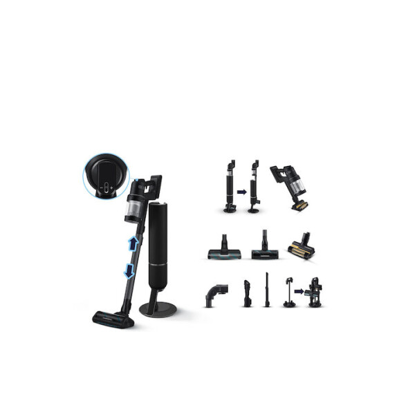 Samsung Bespoke Jet Επαναφορτιζόμενη Σκούπα Stick 25.2V Μαύρη
