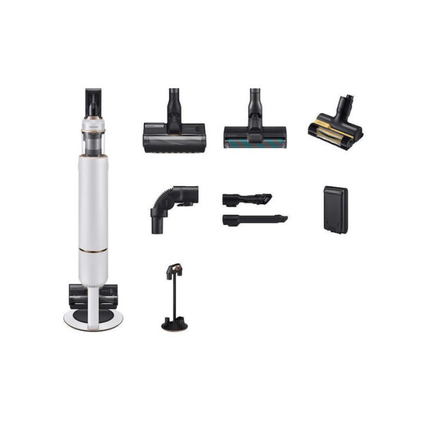 Samsung Bespoke Jet Plus Complete Επαναφορτιζόμενη Σκούπα Stick 25.2V Λευκή