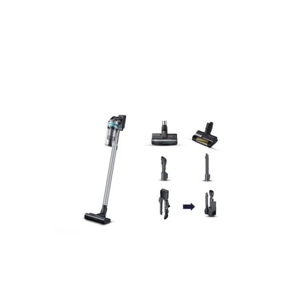 Samsung Jet 75 Pet Επαναφορτιζόμενη Σκούπα 2 σε 1 Stick Χειρός 21.6V Γκρι