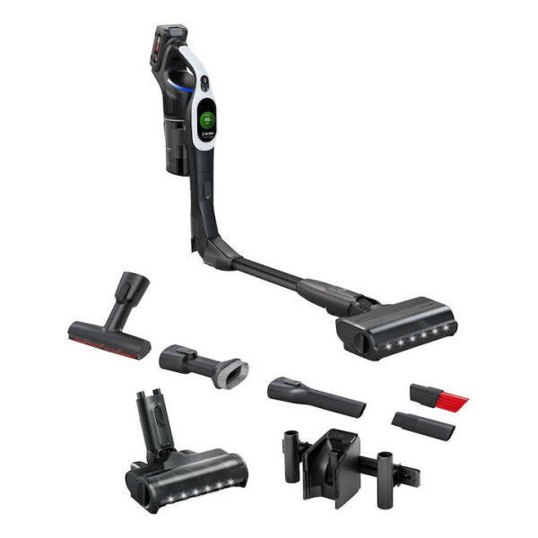 Bosch Unlimited 10 Επαναφορτιζόμενη Σκούπα 2 σε 1 Stick Χειρός 18V Λευκή