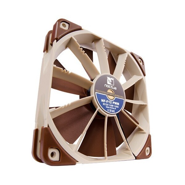Noctua NF-F12 Case Fan 120mm με Σύνδεση 4-Pin PWM Καφέ