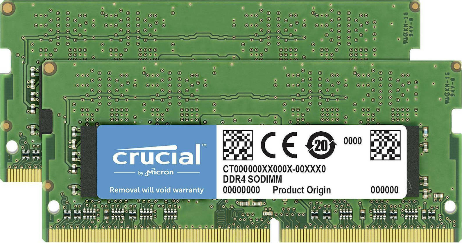 Crucial DDR4 32GB RAM με 2x16GB Modules και Ταχύτητα 3200 για Laptop Κωδικός CT2K16G4SFRA32A