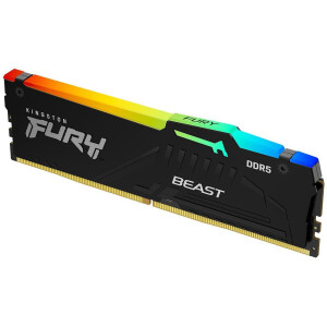 Kingston Fury Beast RGB DDR5 με Module 1x32GB και Ταχύτητα 5600 για Desktop Κωδικός KF556C36BBEA-32