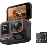 Insta360 Ace Pro 2 Action Camera 8K Υποβρύχια Standard Bundle με Οθόνη Αφής 2.4 και Wi-Fi Μαύρη