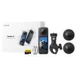 Insta360 X4 Action Camera 8K Λήψης 360 Υποβρύχια Motorrad Bundle με Οθόνη Αφής 2.5 και Wi-Fi Μαύρη