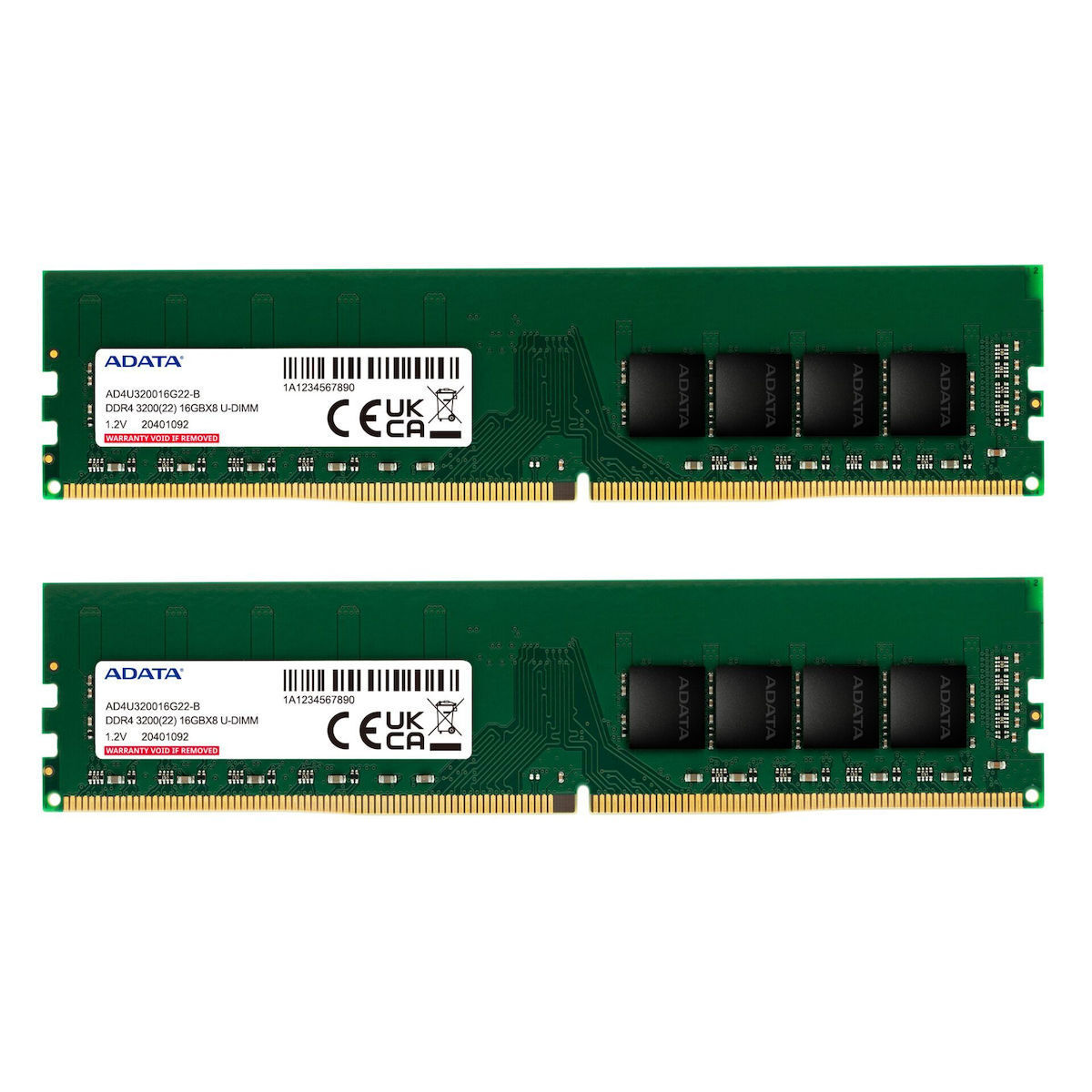 Adata DDR4 32GB RAM με 2x16GB Modules για Desktop Κωδικός AD4U320016G22-DTGN