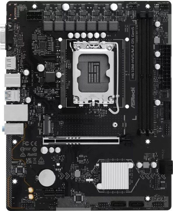 ASR H610M-HVS/M.2 D5 rev. 5.0 Motherboard Micro ATX με Intel 1700 Socket