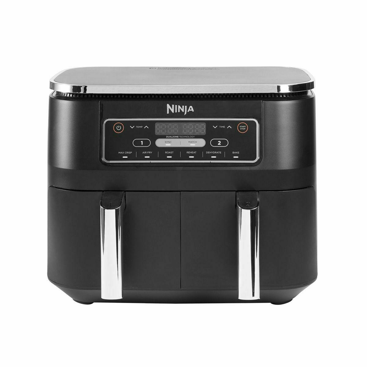 Ninja Foodi Max Dual Zone Air Fryer με Διπλό Αποσπώμενο Κάδο 7.6lt Μαύρο