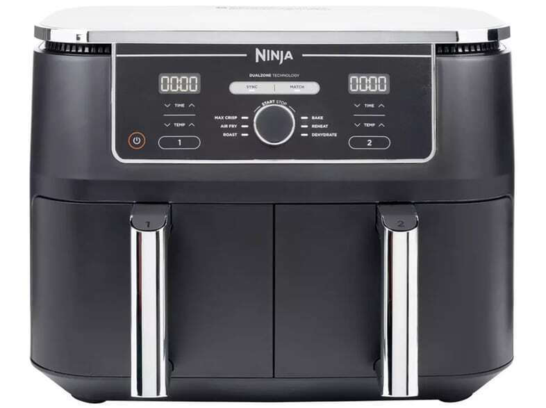 Ninja Foodi Max Dual Zone Air Fryer με Διπλό Αποσπώμενο Κάδο 9.5lt Μαύρο