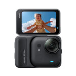 Insta360 GO Ultra Action Camera 4K Ultra HD Υποβρύχια Standard Bundle με Οθόνη Αφής 2.5 και Wi-Fi Midnight Black