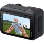 Insta360 GO Ultra Action Camera 4K Ultra HD Υποβρύχια Standard Bundle με Οθόνη Αφής 2.5 και Wi-Fi Midnight Black