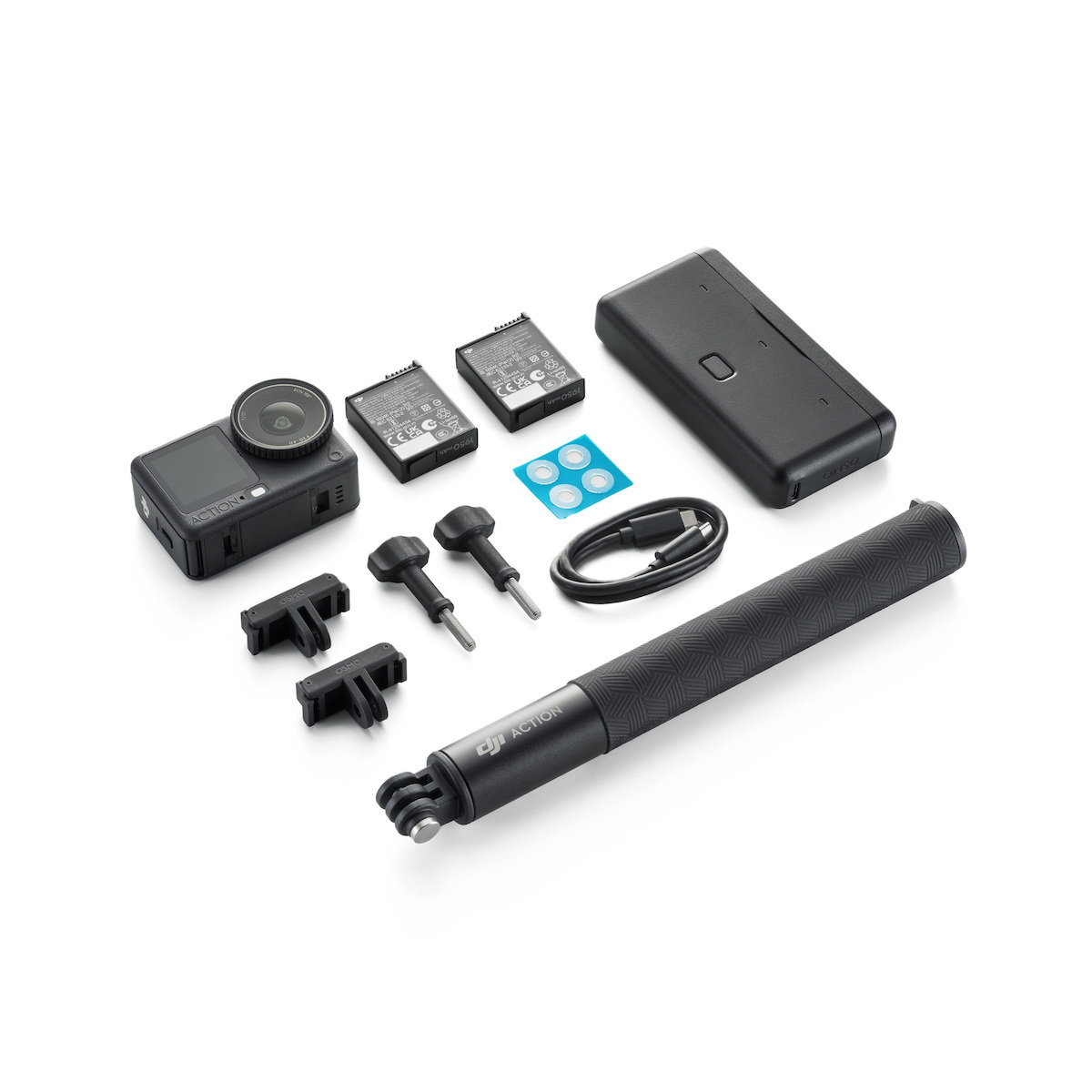 DJI Osmo Action 6 50GB Action Camera 4K Ultra HD Adventure Combo με Οθόνη Αφής 2.5 και Wi-Fi Μαύρη