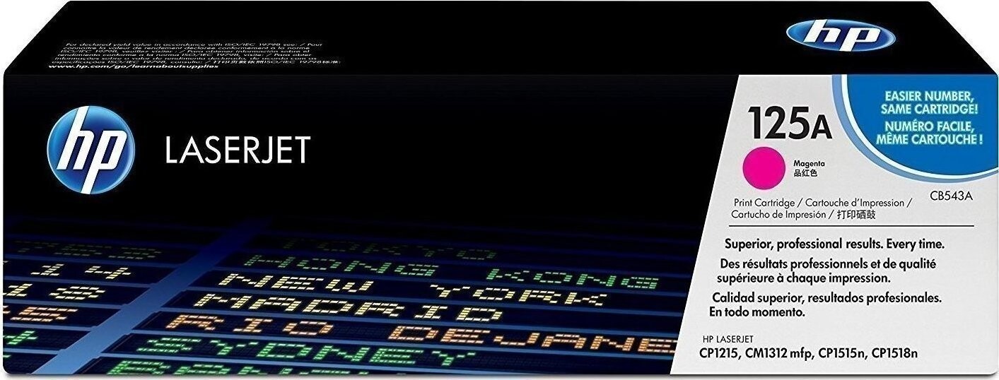 HP 125A Γνήσιο Toner Laser Εκτυπωτή Ματζέντα 1400 Σελίδων CB543A