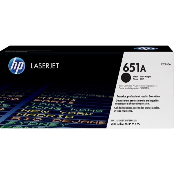 HP 651A Γνήσιο Toner Laser Εκτυπωτή Μαύρο 13500 Σελίδων CE340A