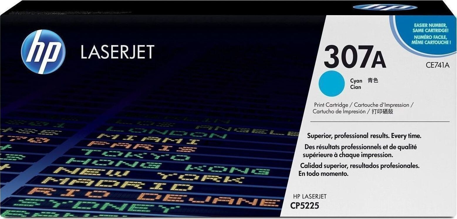 HP 307A Γνήσιο Toner Laser Εκτυπωτή Κυανό 7300 Σελίδων CE741A
