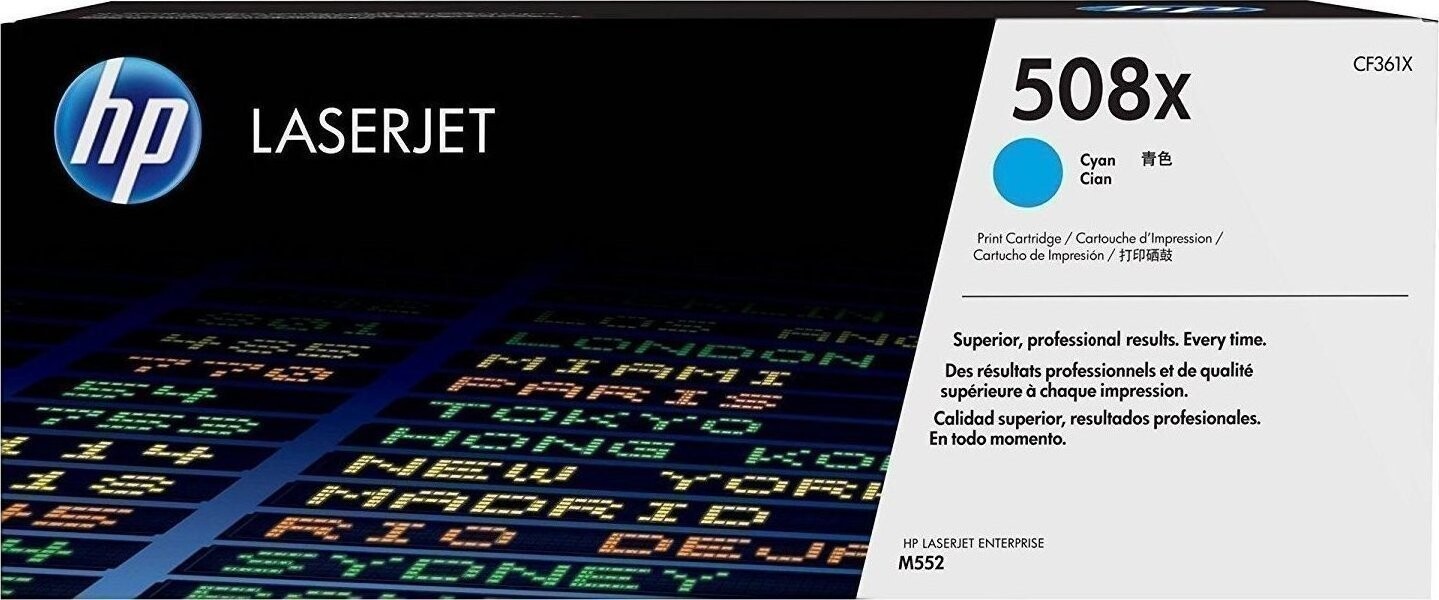 HP 508X Γνήσιο Toner Laser Εκτυπωτή Κυανό High Yield 9500 Σελίδων CF361X