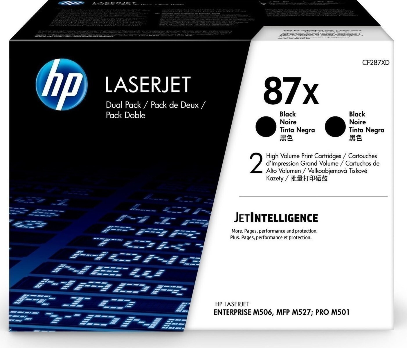 HP 87X Γνήσιο Multipack Toner Laser Εκτυπωτή Μαύρο High Capacity 2τμχ CF287XD
