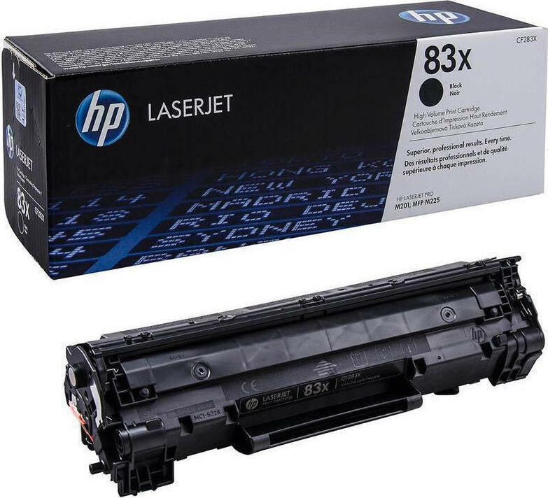 HP 83X Γνήσιο Toner Laser Εκτυπωτή Μαύρο High Yield 2200 Σελίδων CF283X