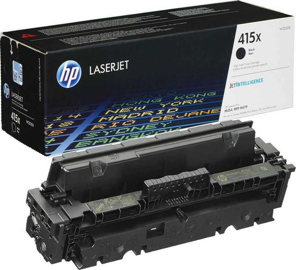HP 415X Γνήσιο Toner Laser Εκτυπωτή Μαύρο High Yield 7500 Σελίδων W2030X