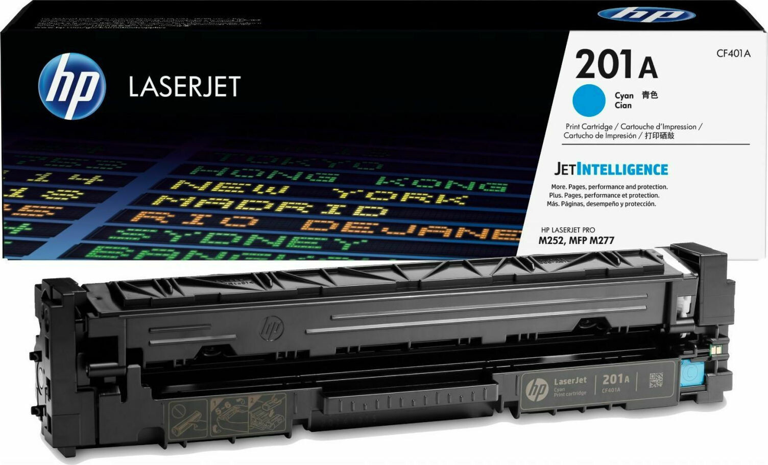 HP 201A Γνήσιο Toner Laser Εκτυπωτή Κυανό 1400 Σελίδων CF401A