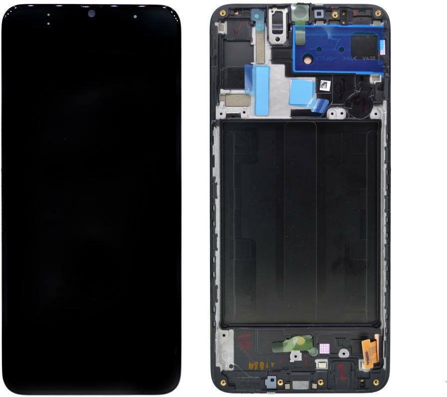 Samsung Οθόνη με Μηχανισμό Αφής και Πλαίσιο για Galaxy A70 GH82-19747A