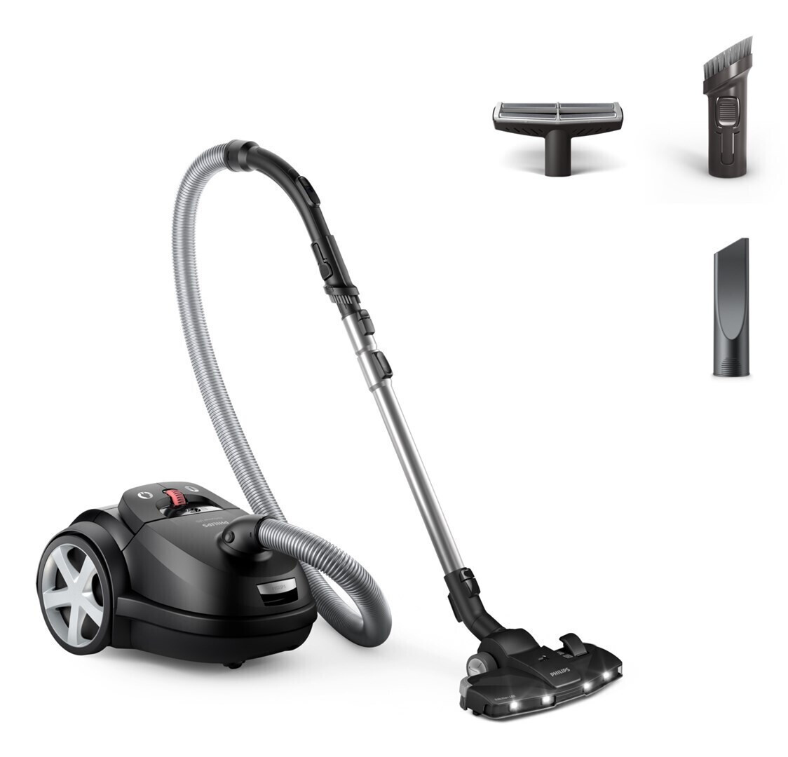 Philips XD8122/10 Ηλεκτρική Σκούπα 900W με Σακούλα 4lt Μαύρη